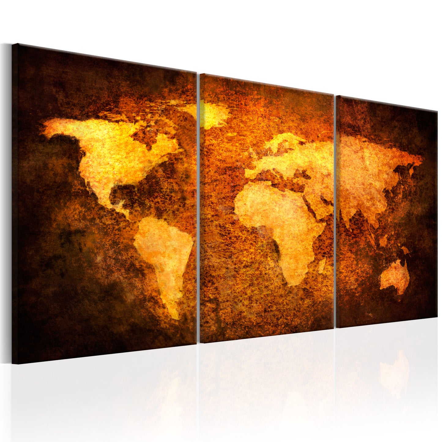 Weltkarte als Leinwandbild - Wandbild - Landkarten der Welt