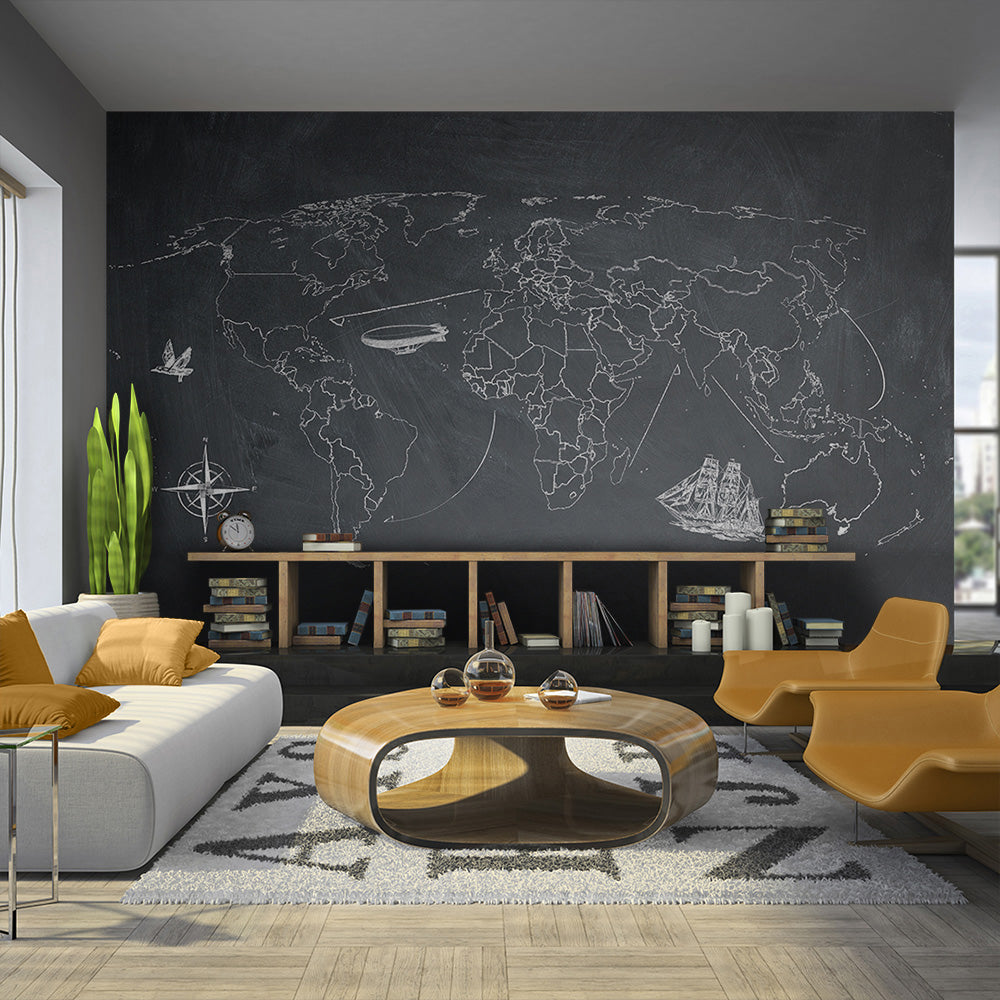 Fototapete - Small travel. Large travel - WELTKARTEN24