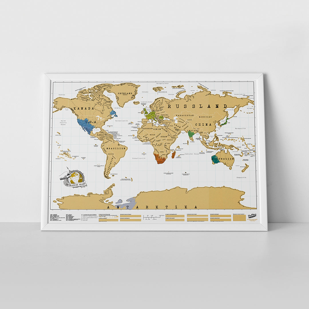 Scratch Map® - Original | Weltkarte zum Rubbeln von Luckies