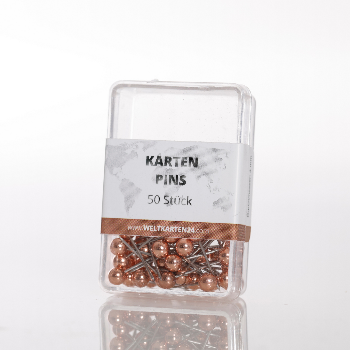 Karten Pins (50 Stück) - Rosé Gold