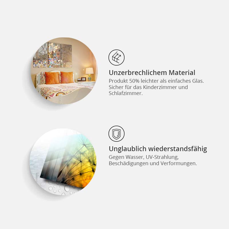 Glasbild - Steel Map - WELTKARTEN24