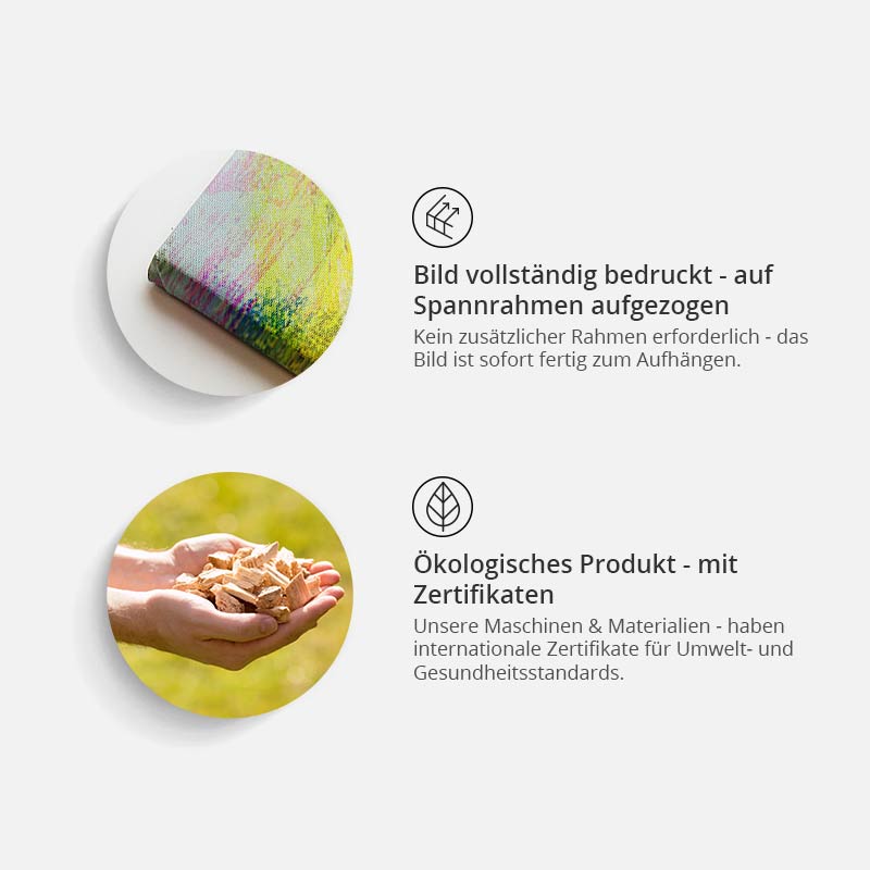 Weltkarte als Leinwandbild - Wandbild - Die Welt gemalt mit Kaffee - Triptychon