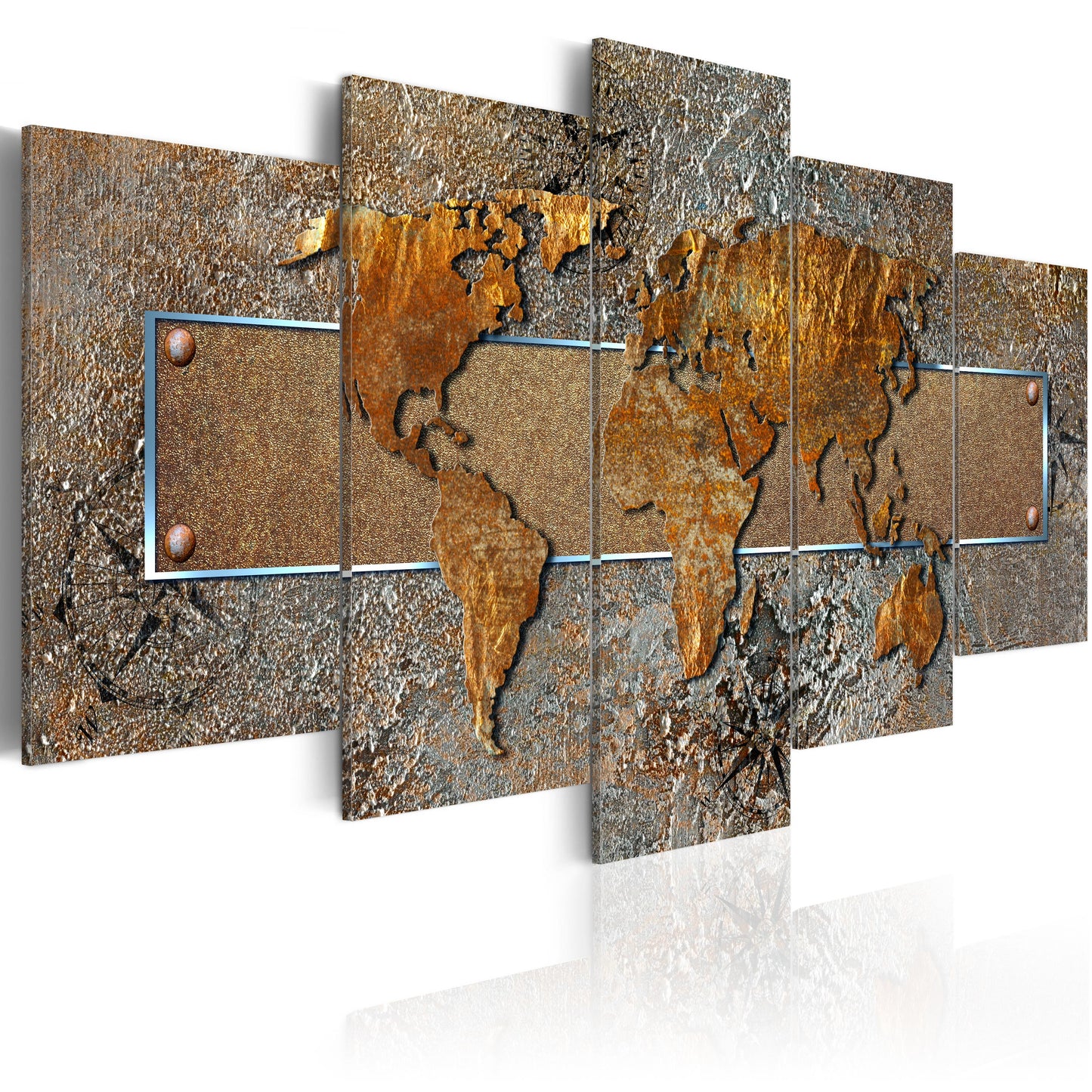 Weltkarte als Leinwandbild - Wandbild - Extraordinary World