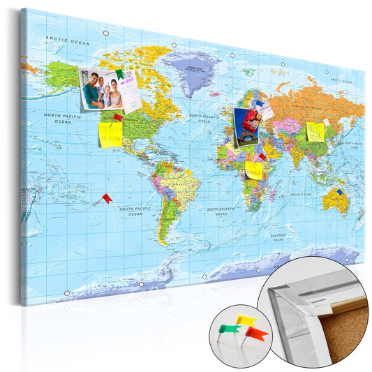 Pinnwand - Weltkarte Orbis Terrarum - WELTKARTEN24