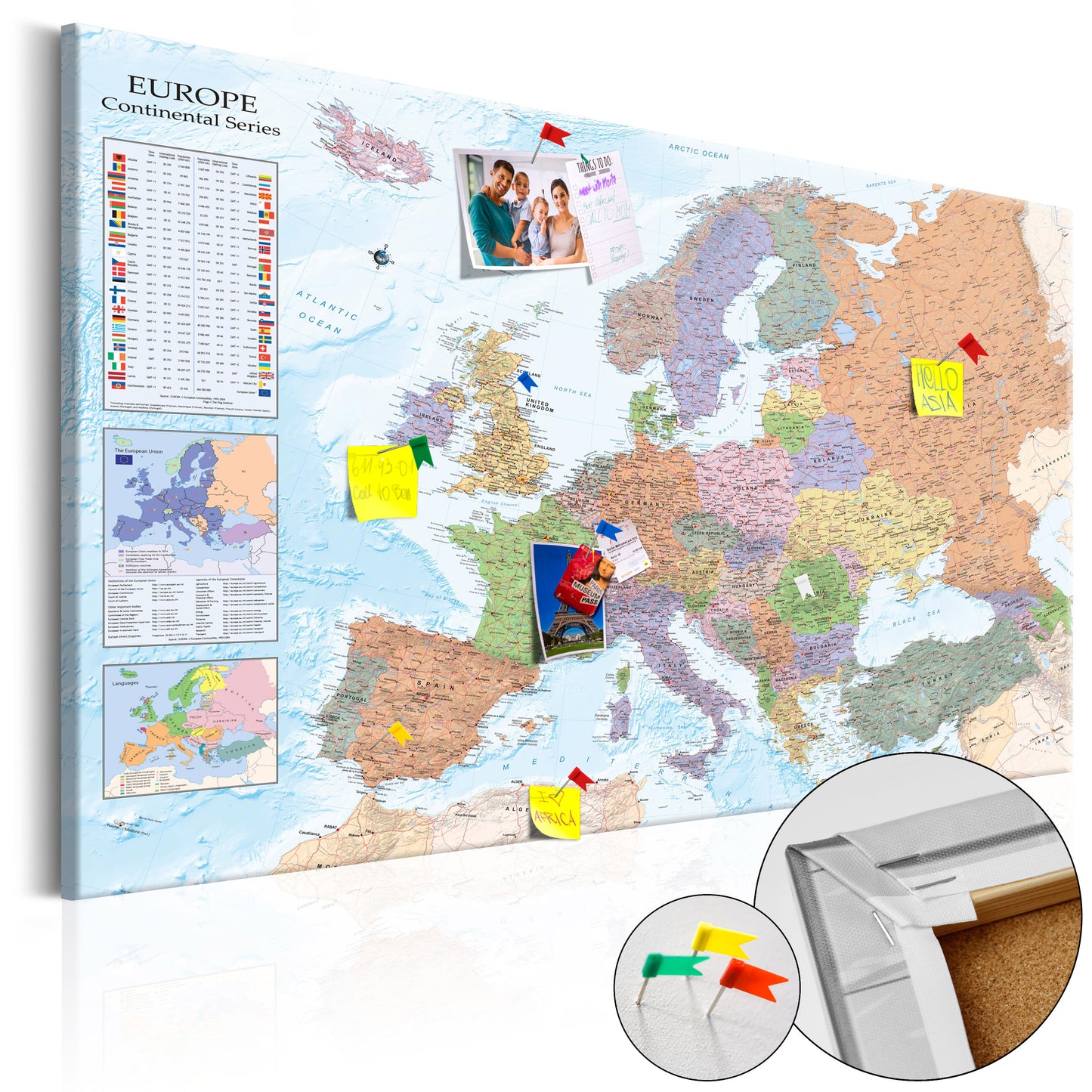Pinnwand - Europa (Politisch) - WELTKARTEN24