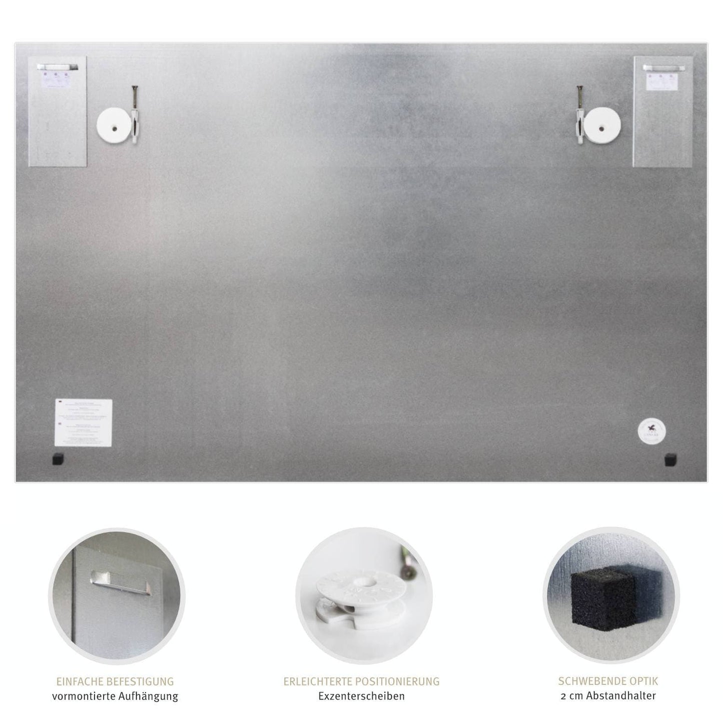 Glasbild - Deutschlandkarte Antik - Deutsch|Glass Picture - Germany Map Antique - German