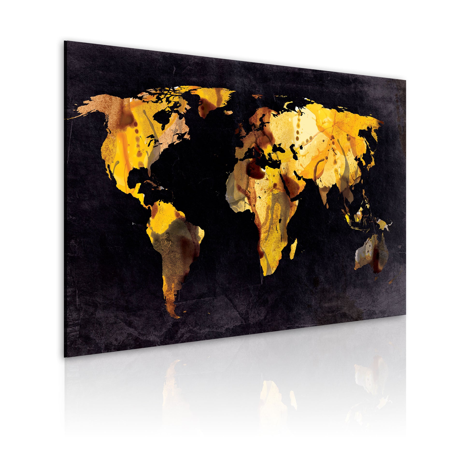 Weltkarte als Leinwandbild - Wandbild - Wenn die Welt eine Wüste wäre...