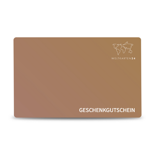 Geschenkgutschein - WELTKARTEN24