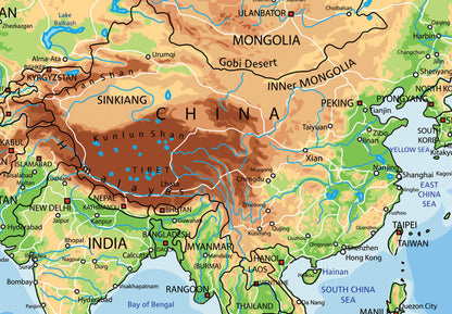 Weltkarte als Pinnwand - World Geography - WELTKARTEN24