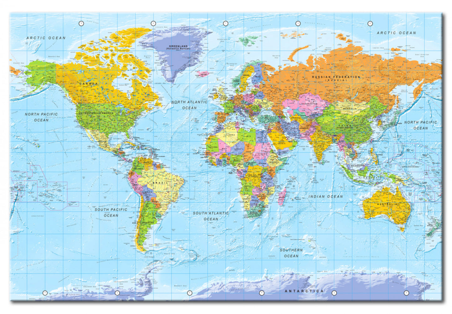 Weltkarte als Pinnwand - Orbis Terrarum - WELTKARTEN24