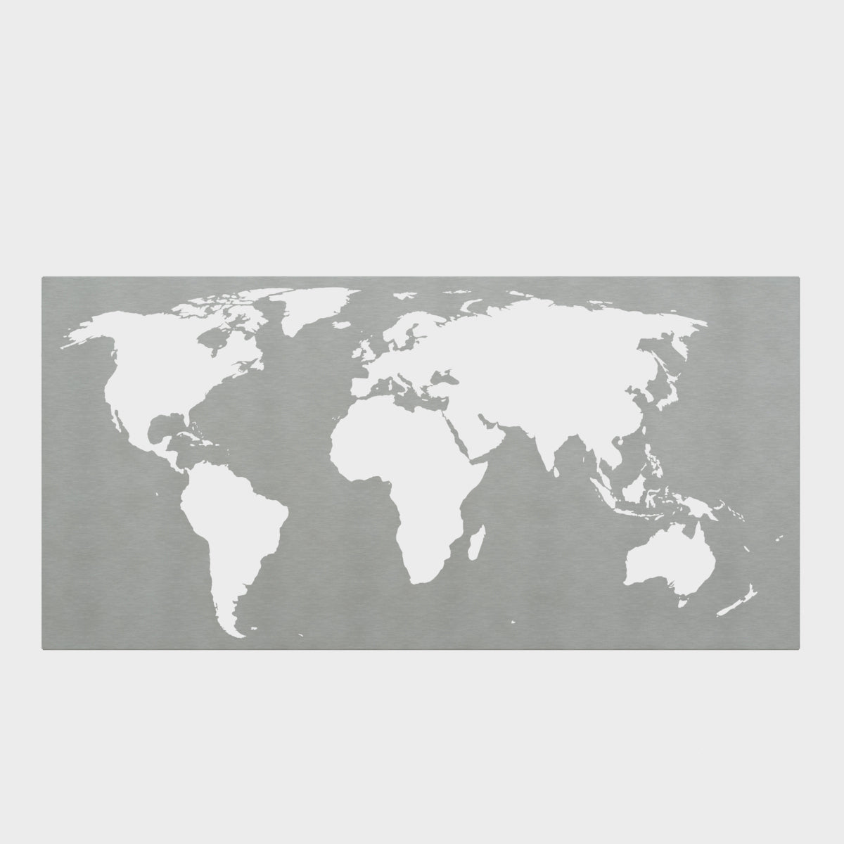 Weltkarte aus Edelstahl - Mondo