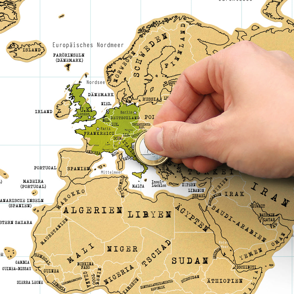 Scratch Map® - Original | Weltkarte zum Rubbeln von Luckies