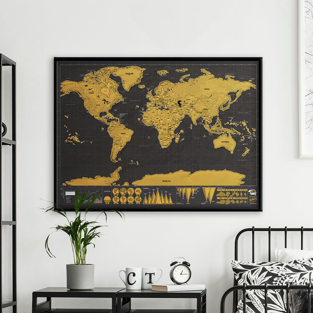 Scratch Map® - Deluxe Edition | Weltkarte zum Rubbeln von Luckies