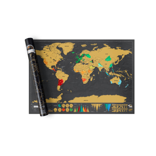 Scratch Map® - Deluxe Edition | Weltkarte zum Rubbeln von Luckies