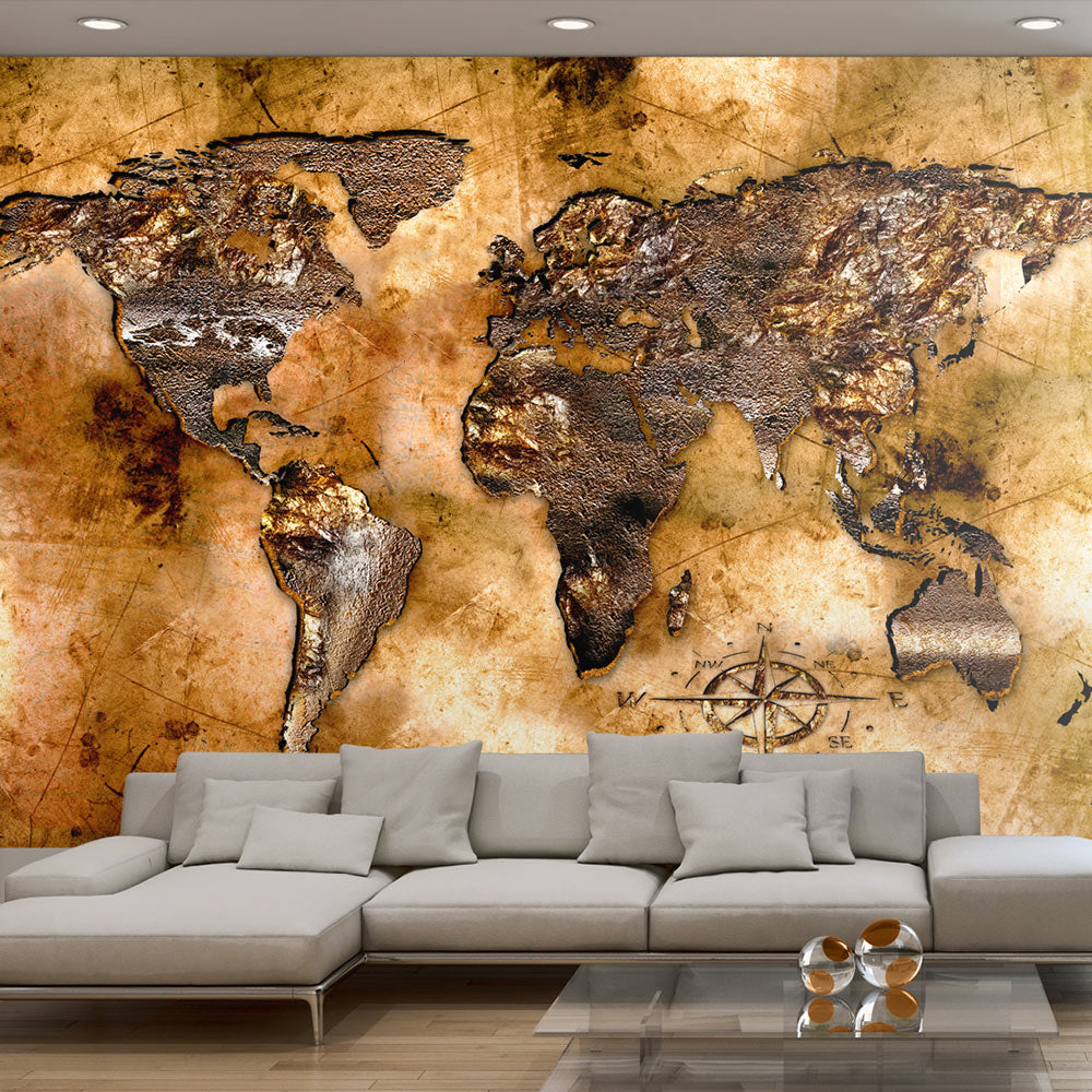 Fototapete - Opalescent Continents - WELTKARTEN24