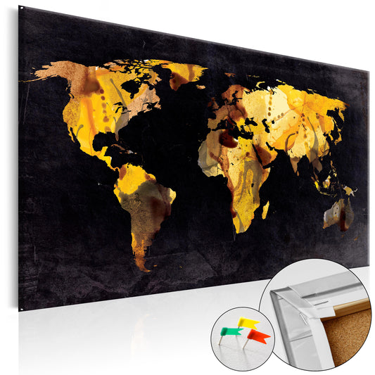 Pinnwand - Weltkarte If the World were a desert... - WELTKARTEN24