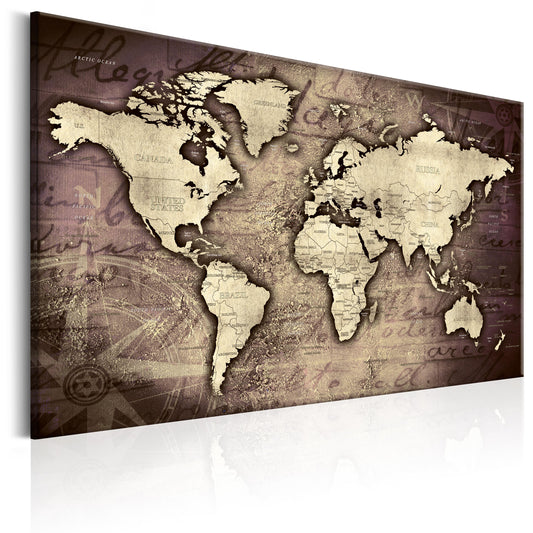 Weltkarte als Leinwandbild - Wandbild - Precious World
