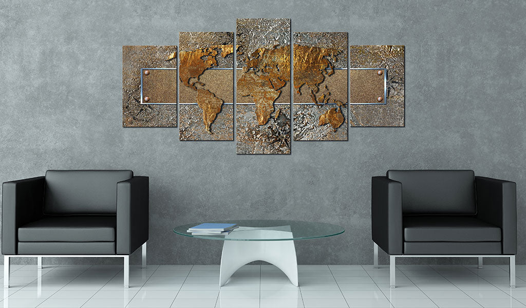 Weltkarte als Leinwandbild - Wandbild - Extraordinary World