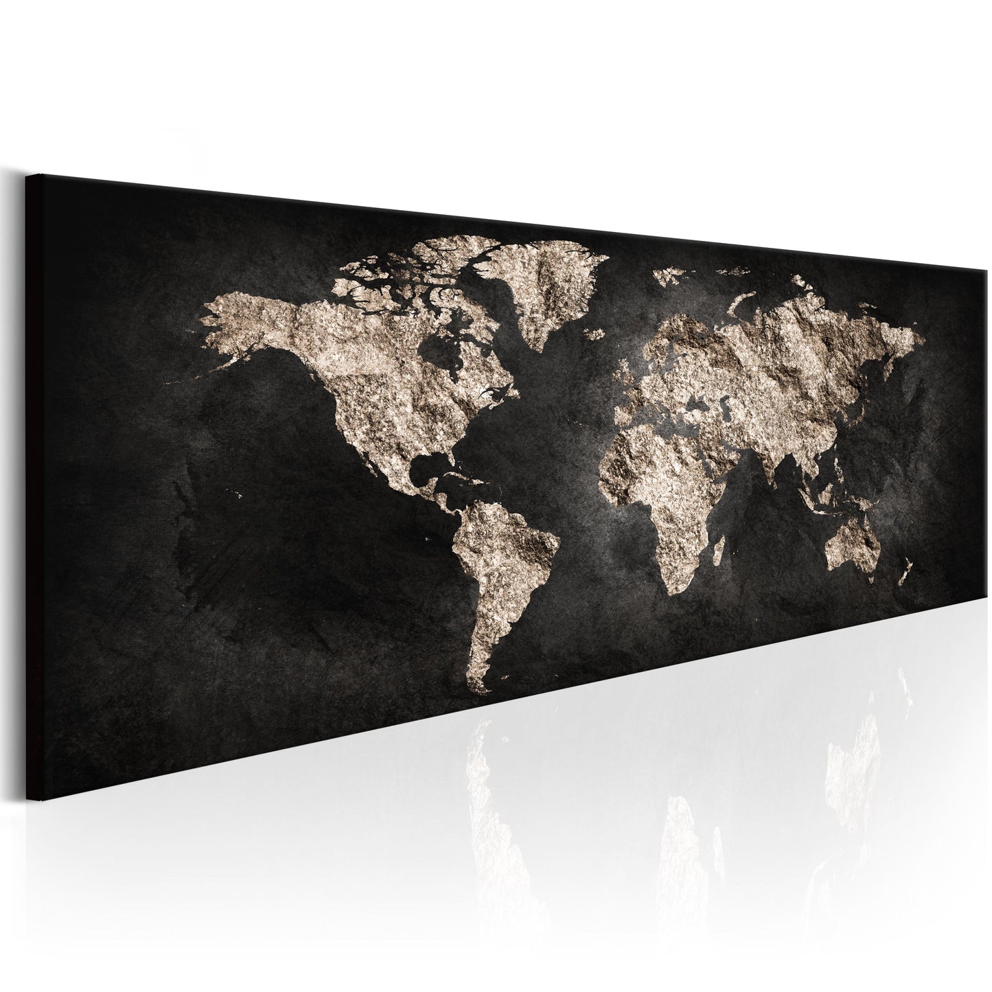 Weltkarte als Leinwandbild - Wandbild - World Full of Secrets