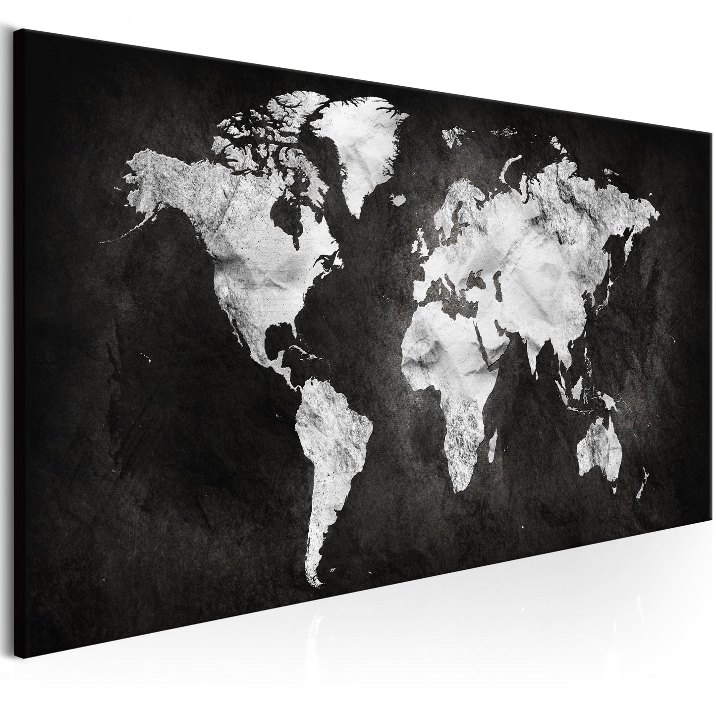 Weltkarte als Leinwandbild - Wandbild - Two-coloured World