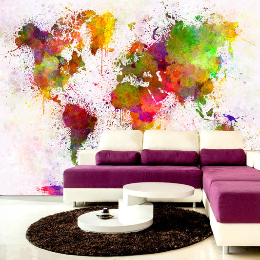Fototapete - Dyed World - WELTKARTEN24