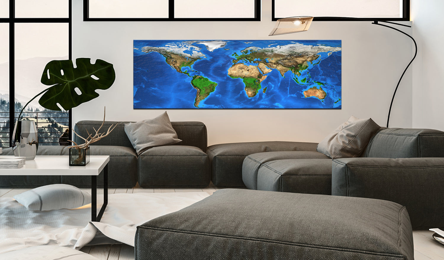 Weltkarte als Leinwandbild - Wandbild - Magnificent World