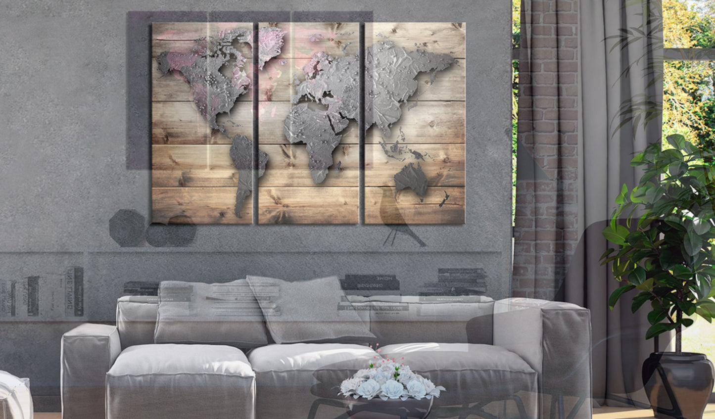 Weltkarte als Leinwandbild - Wandbild - Doors to the World