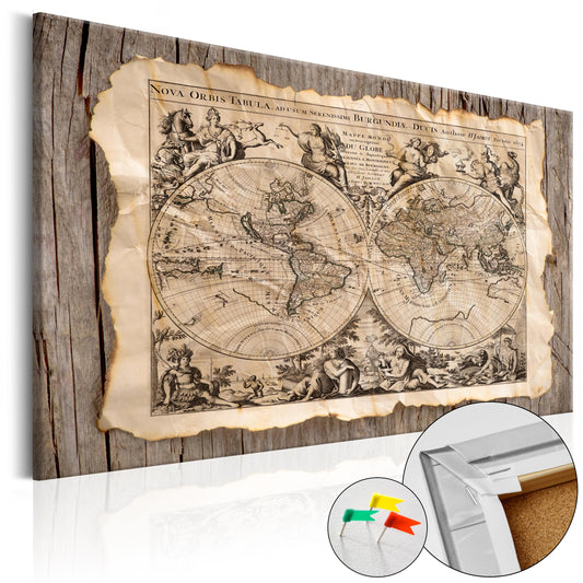 Pinnwand - Weltkarte Map of the Past - WELTKARTEN24