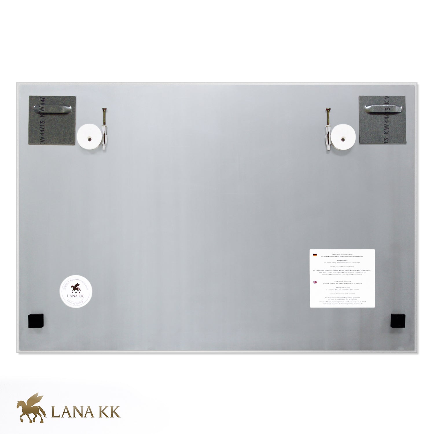 Echtglas Wandbild - Weltkarte Beige - WELTKARTEN24